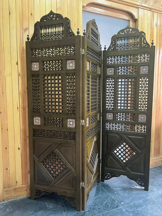 Mediterranean Style Handmade Arabesque Accordion Door